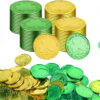 Wholesale St. Patrick's Day Shamrock Plastic Coins Gold Props