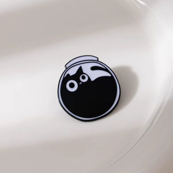 O1CN01ofPHet1b5fHOay0vn_2221167713414-0-cib Wholesale Cartoon Little Black Cat Black Kitten Brooch
