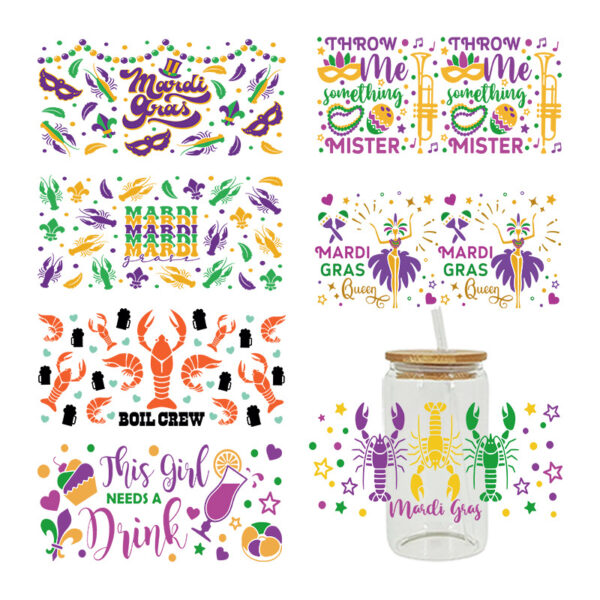 O1CN01ogRgWB2HYiADr5ZAz_1575589163-0-cib Wholesale Cartoon Cute Colorful Carnival 16oz Cup UV DTF Wraps