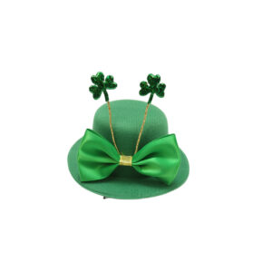 Small Clover Green Hat / Bottom diameter 13.5 * cap height 5cm