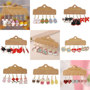 Wholesale Amazon New Niche High-end Light Luxury Holiday Earrings Easter Graduation Season Exaggerated Pendant Ear Jewelry