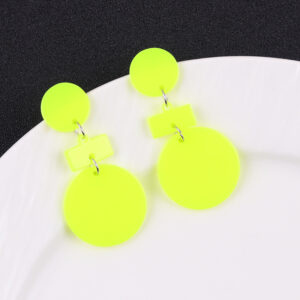 Fluorescent yellow - round