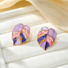 O1CN01op0lvx1FeXrdkWblc_2210056870512-0-cib Wholesale Oil-Dropping Colorful Earrings Simple Fashion Earrings