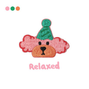 Self-adhesive *pink dog*hat dog