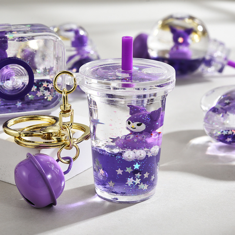 Wholesale Creative Floating Acrylic Oil Flow Sand Bottle