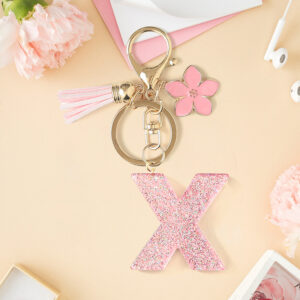 Pink x keychain