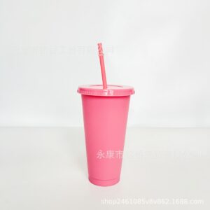 710ml straw cup#18 light pink / 24OZ/710ML
