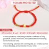 Wholesale Red Lucky Woven Couple Five-pointed Star Bracelet