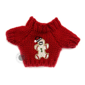 Red snowman doll sweater