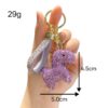 Wholesale Cute Rhinestone Pony Keychain