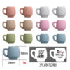 Wholesale 10pcs Three-dimensional Cup Creative Baby Teething Round Beads DIY Accessories Silicone Printed Beads