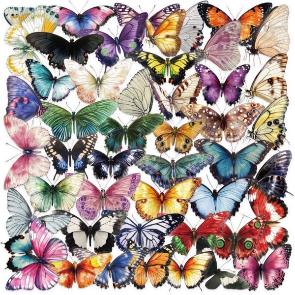 Wholesale 50pcs Colorful Elegant Butterfly Series