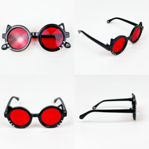 Cat glasses, red