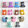 Wholesale 100pcs cute animal series cartoon coke beads PVC soft beads