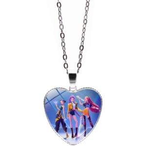 Wholesale Time Gem Peach Heart Necklace