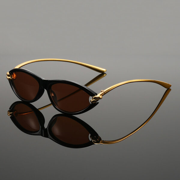 Wholesale Cat-Eye Sunglasses High-End Ins Rope Knot Oval Sunglasses