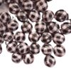 Wholesale 5pcs 20MM White Pink and Black Plaid Printed Beads