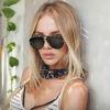 Wholesale Pilot Retro Large Frame Toad Mirror Sunglasses