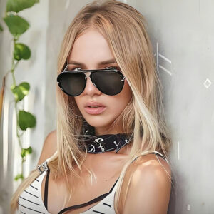 Wholesale Pilot Retro Large Frame Toad Mirror Sunglasses