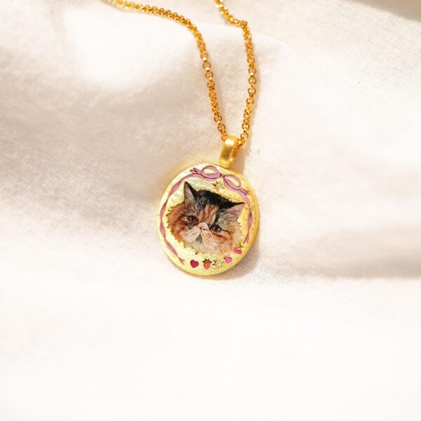 Wholesale Cute cats and dogs can be placed in a photo pendant necklace
