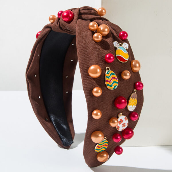 Wholesale Easter Cute Rabbit Easter Egg Hair Hoop