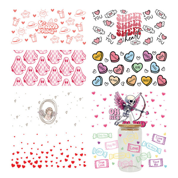 O1CN01p5Nlbe2HYiBE08phi_1575589163-0-cib Wholesale Cute Pink Cartoon 16oz Cup UV DTF Wraps