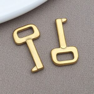T2379-gold stainless steel key-11x20x2mm aperture 3x6mm-1.33g