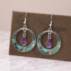 Wholesale Retro Hollow Round Pattern Water Drop EarringsBohemian
