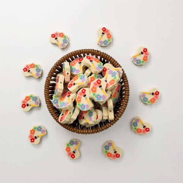 Wholesale 10pcs Cartoon Creative Flowers Multifunctional Silicone Beads