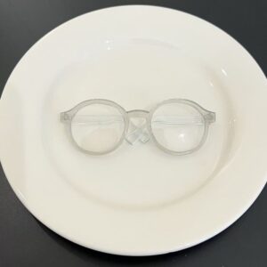 Large transparent glasses