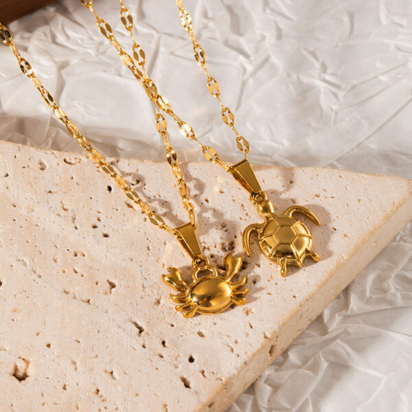 O1CN01p7aBBp1P9XBCjO7Ql_2218506891798-0-cib Wholesale Marine Series Summer All-match Stainless Steel Necklace