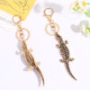 Wholesale Crocodile Cartoon Diamond Set Metal Keychain