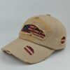 Wholesale Vintage distressed embroidered baseball cap with holes