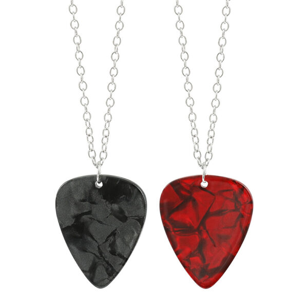Wholesale Guitar pick necklace acrylic pendant