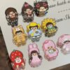 Wholesale 10pcs flower strawberry hat cartoon acrylic beads