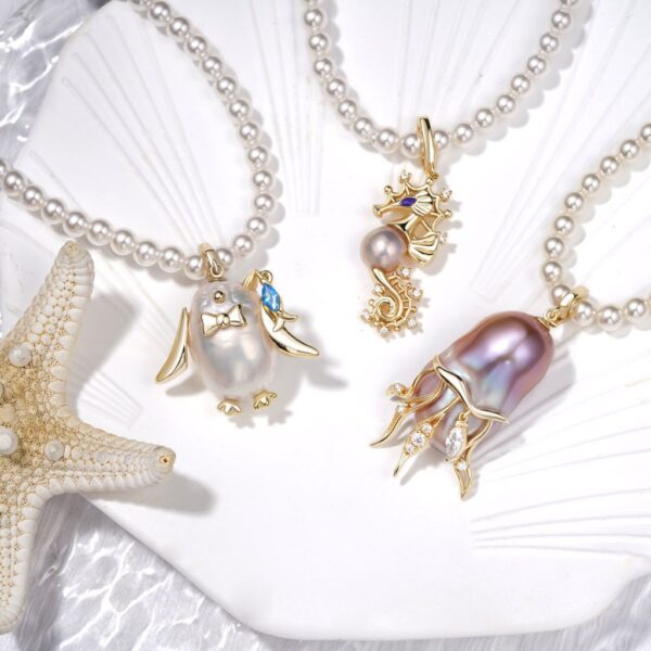 O1CN01pF3Vx2271bPGiT8O0_2212092137737-0-cib Wholesale Ocean series cute crab jellyfish goldfish pendant