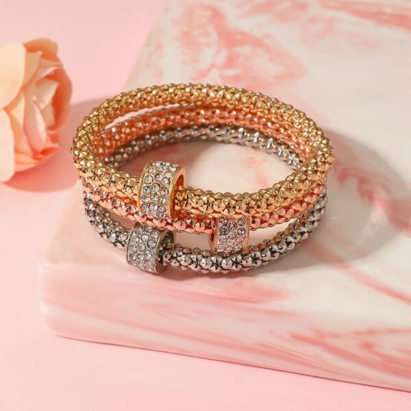 Wholesale Alloy Popcorn Corn Diamond Set Butterfly Pendant Bracelet Set