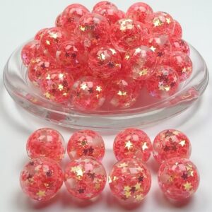 D3 / 16mm resin built-in five-pointed star ball
