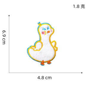 Angry Duck -1#* plush self-adhesive cloth stickers