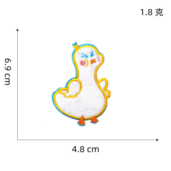 Wholesale Cartoon Plush Little Yellow Duck Embroidered Patch Badge