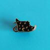 Wholesale Cute Cat Enamel Brooch under the Night Sky
