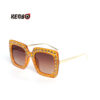 Wholesale Large frame diamond street photography sunglasses