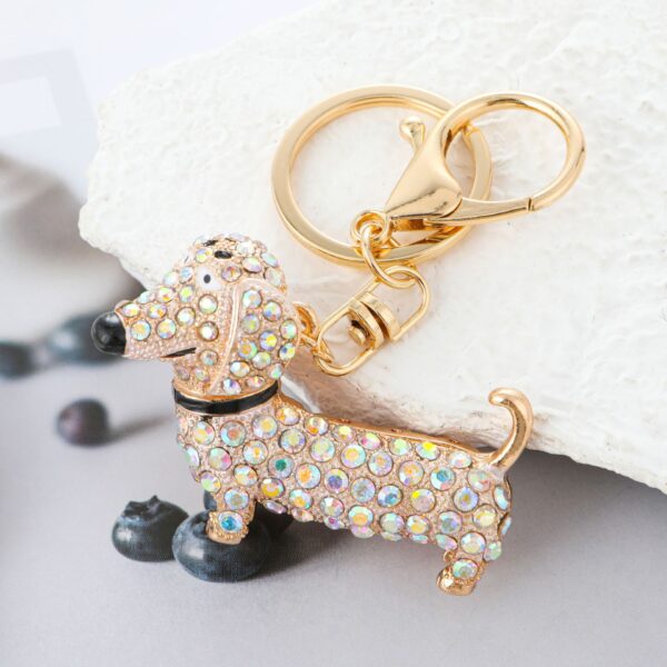 Wholesale Cute Dachshund Dog Keychain Exquisite Keychain Pendant