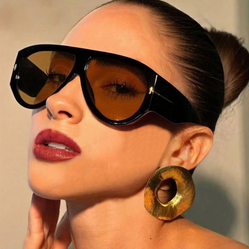 Wholesale Large-frame sunglasses glasses retro UV-resistant sunglasses