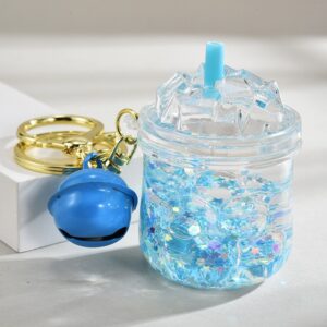 Bell style iceberg [blue] / Keychain + luminous oil bottle
