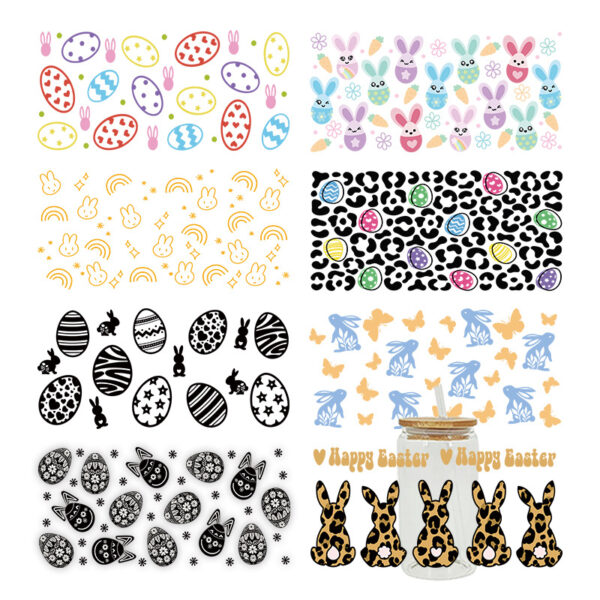 Wholesale UV Transfer Paste Glass Crystal Label Crystal Paste Cross-border Special Paste for 16oz Glass Cup 23cmX11cm