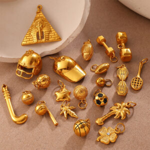 Wholesale Gold sports style retro necklace pendant accessory
