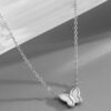 O1CN01pR3Iez258LxmM05nQ_2218546207481-0-cib Wholesale Titanium Steel White Shell Butterfly Necklace
