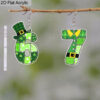 Wholesale St. Patrick's Day Magic Hat Digital Earrings Acrylic Earrings