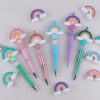 O1CN01pS6tDX1NrNvaXlzXm_2214899881623-0-cib Wholesale Silicone Rainbow Bead Plastic Pen